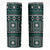 Fiji Masi Tapa Pattern Teal Skinny Tumbler - Polynesian Pride