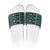 Fiji Masi Tapa Pattern Teal Slide Sandals - Polynesian Pride