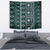Fiji Masi Tapa Pattern Teal Tapestry - Polynesian Pride