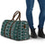Fiji Masi Tapa Pattern Teal Travel Bag - Polynesian Pride