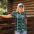 Fiji Masi Tapa Pattern Teal Women Polo Shirt - Polynesian Pride