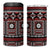 Fiji Masi Tapa Pattern Red 4 in 1 Can Cooler Tumbler - Polynesian Pride