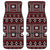 Fiji Masi Tapa Pattern Red Car Mats - Polynesian Pride