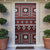 Fiji Masi Tapa Pattern Red Door Cover - Polynesian Pride