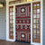 Fiji Masi Tapa Pattern Red Door Cover - Polynesian Pride