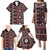 Fiji Masi Tapa Pattern Red Family Matching Puletasi and Hawaiian Shirt - Polynesian Pride