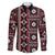 Fiji Masi Tapa Pattern Red Family Matching Short Sleeve Bodycon Dress and Hawaiian Shirt - Polynesian Pride