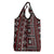 Fiji Masi Tapa Pattern Red Grocery Bag - Polynesian Pride