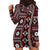 Fiji Masi Tapa Pattern Red Hoodie Dress - Polynesian Pride
