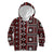 Fiji Masi Tapa Pattern Red Kid Hoodie - Polynesian Pride