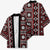 Fiji Masi Tapa Pattern Red Kimono - Polynesian Pride