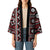 Fiji Masi Tapa Pattern Red Kimono - Polynesian Pride