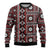 Fiji Masi Tapa Pattern Red Ugly Christmas Sweater - Polynesian Pride
