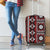 Fiji Masi Tapa Pattern Red Luggage Cover - Polynesian Pride
