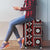 Fiji Masi Tapa Pattern Red Luggage Cover - Polynesian Pride