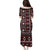Fiji Masi Tapa Pattern Red Puletasi - Polynesian Pride