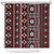 Fiji Masi Tapa Pattern Red Shower Curtain - Polynesian Pride