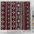 Fiji Masi Tapa Pattern Red Shower Curtain - Polynesian Pride
