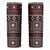 Fiji Masi Tapa Pattern Red Skinny Tumbler - Polynesian Pride