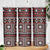 Fiji Masi Tapa Pattern Red Skinny Tumbler - Polynesian Pride