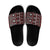 Fiji Masi Tapa Pattern Red Slide Sandals - Polynesian Pride