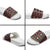 Fiji Masi Tapa Pattern Red Slide Sandals - Polynesian Pride