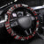 Fiji Masi Tapa Pattern Red Steering Wheel Cover - Polynesian Pride