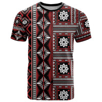 Fiji Masi Tapa Pattern Red T Shirt - Polynesian Pride
