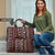 Fiji Masi Tapa Pattern Red Travel Bag - Polynesian Pride