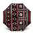 Fiji Masi Tapa Pattern Red Umbrella - Polynesian Pride