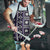 Fiji Masi Tapa Pattern Purple Apron - Polynesian Pride