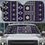 Fiji Masi Tapa Pattern Purple Auto Sun Shade - Polynesian Pride