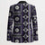 Fiji Masi Tapa Pattern Purple Blazer - Polynesian Pride
