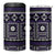 Fiji Masi Tapa Pattern Purple 4 in 1 Can Cooler Tumbler - Polynesian Pride