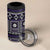 Fiji Masi Tapa Pattern Purple 4 in 1 Can Cooler Tumbler - Polynesian Pride