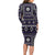 Fiji Masi Tapa Pattern Purple Family Matching Long Sleeve Bodycon Dress and Hawaiian Shirt - Polynesian Pride