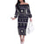 Fiji Masi Tapa Pattern Purple Family Matching Off The Shoulder Long Sleeve Dress and Hawaiian Shirt - Polynesian Pride