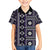 Fiji Masi Tapa Pattern Purple Family Matching Off Shoulder Short Dress and Hawaiian Shirt - Polynesian Pride