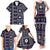 Fiji Masi Tapa Pattern Purple Family Matching Tank Maxi Dress and Hawaiian Shirt - Polynesian Pride