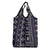 Fiji Masi Tapa Pattern Purple Grocery Bag - Polynesian Pride