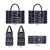 Fiji Masi Tapa Pattern Purple Leather Bag - Polynesian Pride