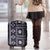Fiji Masi Tapa Pattern Purple Luggage Cover - Polynesian Pride
