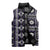 Fiji Masi Tapa Pattern Purple Sleeveless Puffer Jacket - Polynesian Pride