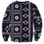 Fiji Masi Tapa Pattern Purple Sweatshirt - Polynesian Pride