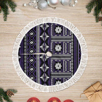 Fiji Masi Tapa Pattern Purple Tree Skirt - Polynesian Pride