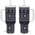 Fiji Masi Tapa Pattern Purple Tumbler With Handle - Polynesian Pride