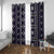 Fiji Masi Tapa Pattern Purple Window Curtain - Polynesian Pride