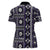 Fiji Masi Tapa Pattern Purple Women Polo Shirt - Polynesian Pride