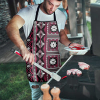 Fiji Masi Tapa Pattern Pink Apron - Polynesian Pride