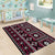 Fiji Masi Tapa Pattern Pink Area Rug - Polynesian Pride